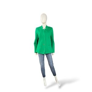 Eloquii Kelly Green Single-Button Blazer, 18